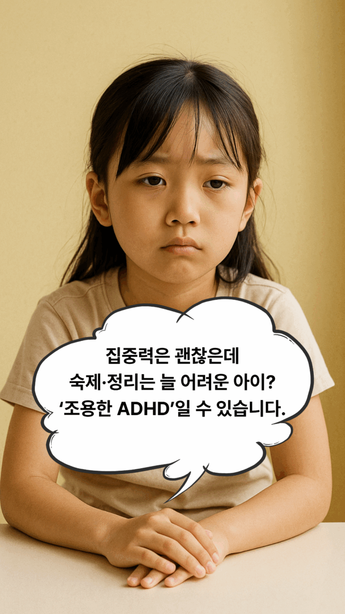 조용한 ADHD 자가 진단지