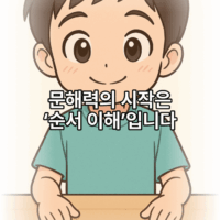 아이 문해력의 시작은 ‘순서 이해’에서 시작됩니다.