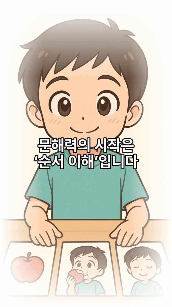 아이 문해력의 시작은 ‘순서 이해’에서 시작됩니다.